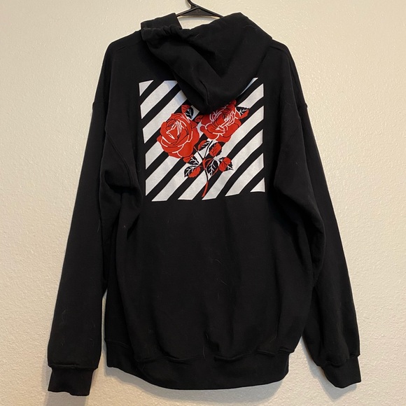 artist union clothing rose hoodie